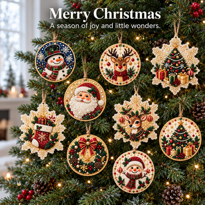 Relivic™ Christmas Pearl Diamond Painting Ornament Kit
