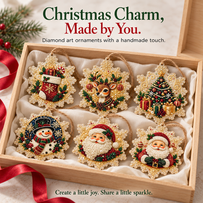 Relivic™ Christmas Pearl Diamond Painting Ornament Kit